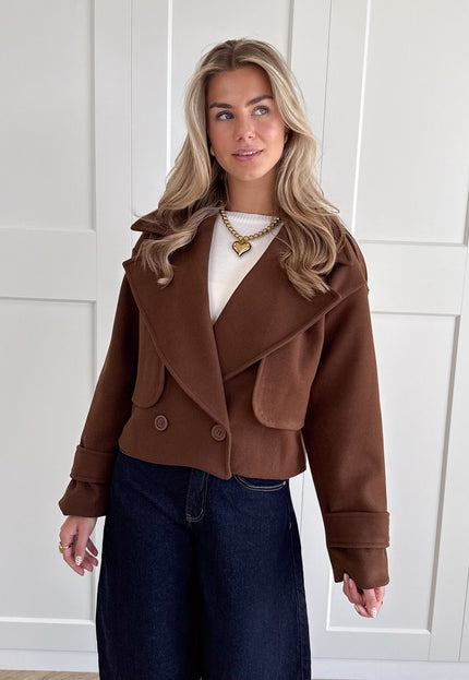 Famous Online Store Trenchcoat jas Elena bruin