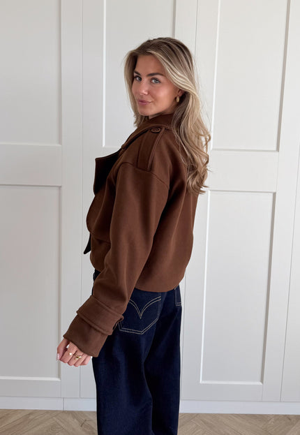 Famous Online Store Trenchcoat jas Elena bruin