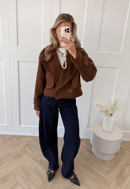 Famous Online Store Trenchcoat jas Elena bruin