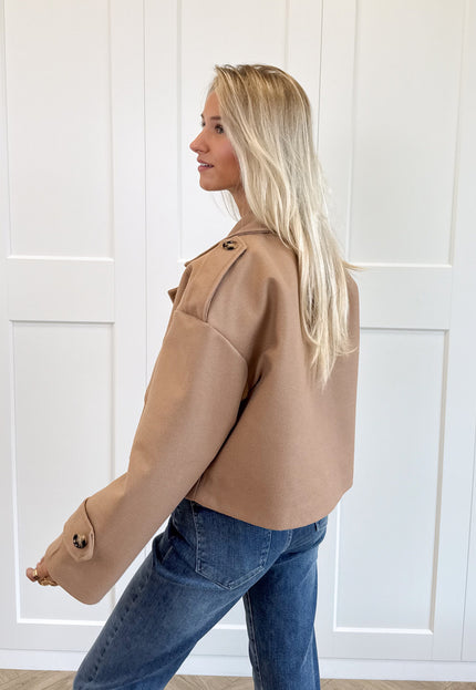 Famous Online Store Trenchcoat jas Elena camel