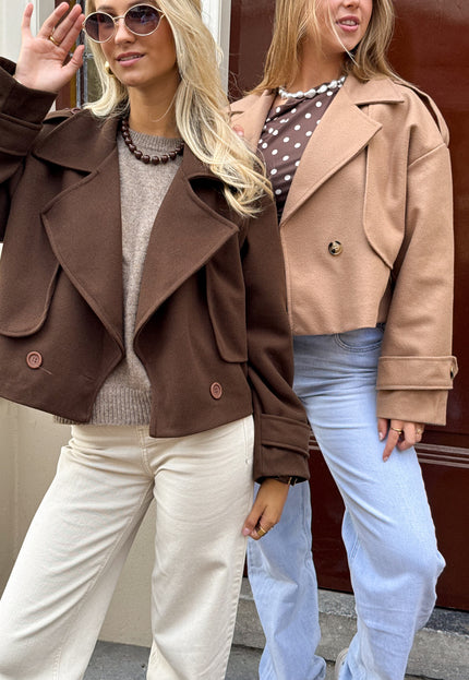 Famous Online Store Trenchcoat jas Elena camel