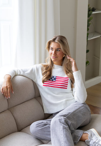 Famous Online Store Trui America wit