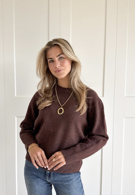 Famous Online Store Trui Cynthia donkerbruin