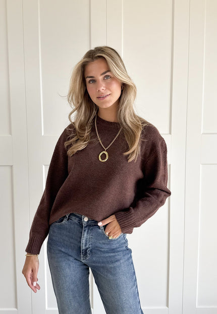 Famous Online Store Trui Cynthia donkerbruin