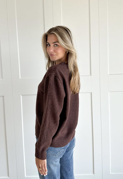 Famous Online Store Trui Cynthia donkerbruin