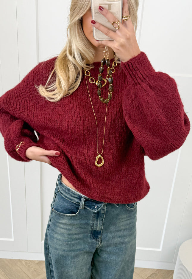 Famous Online Store Trui Ella bordeaux