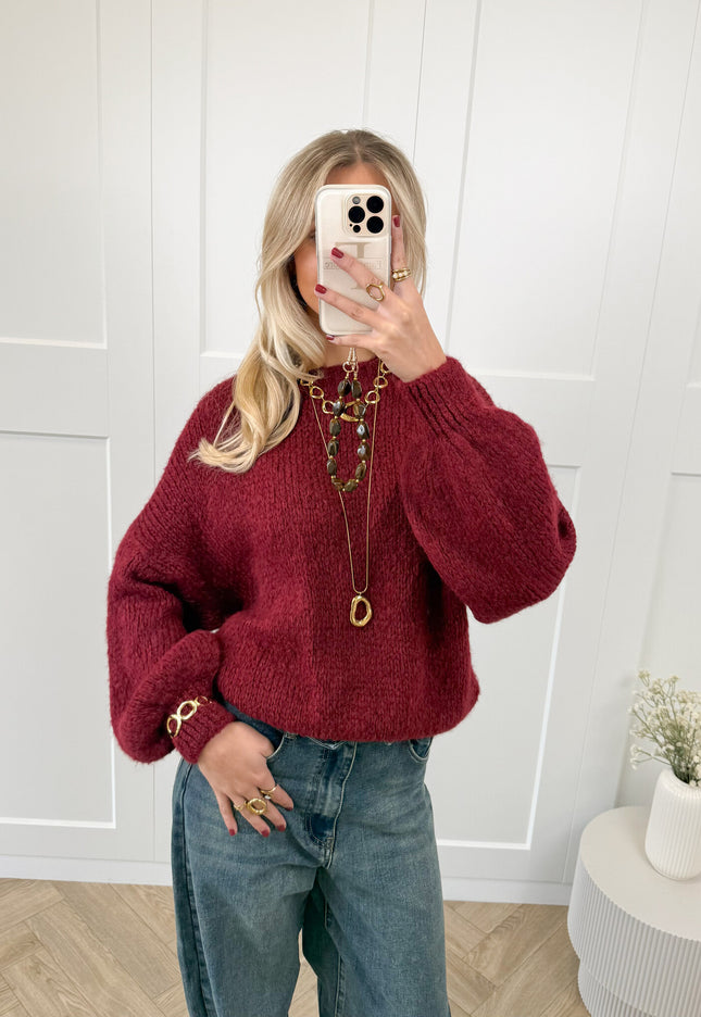 Famous Online Store Trui Ella bordeaux