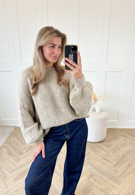 Famous Online Store Trui Ella taupe