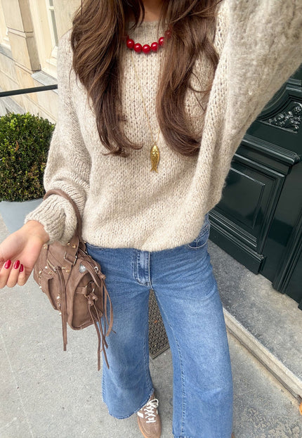 Famous Online Store Trui Ella taupe