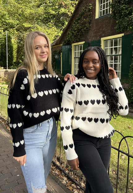 Famous Online Store Trui Heart off white