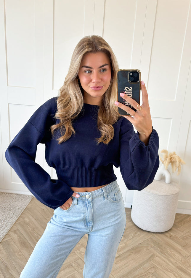 Famous Online Store Trui June blauw