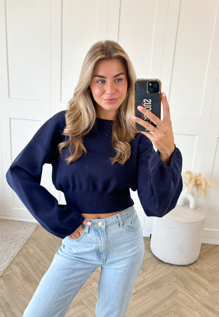 Famous Online Store Trui June blauw