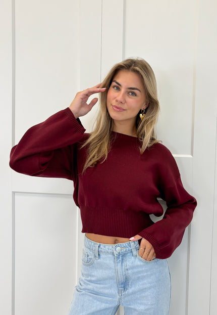 Famous Online Store Trui June bordeaux