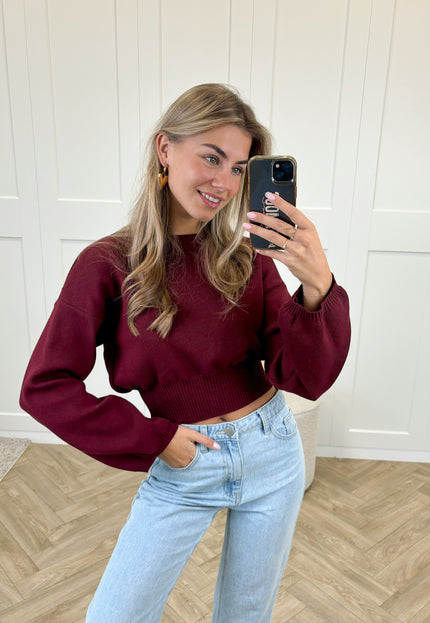 Famous Online Store Trui June bordeaux