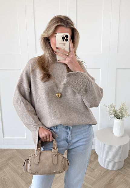 Famous Online Store Trui Liora taupe