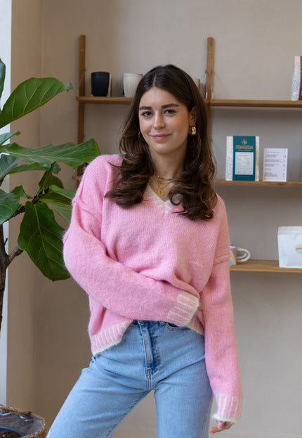 Famous Online Store Trui Maddie roze