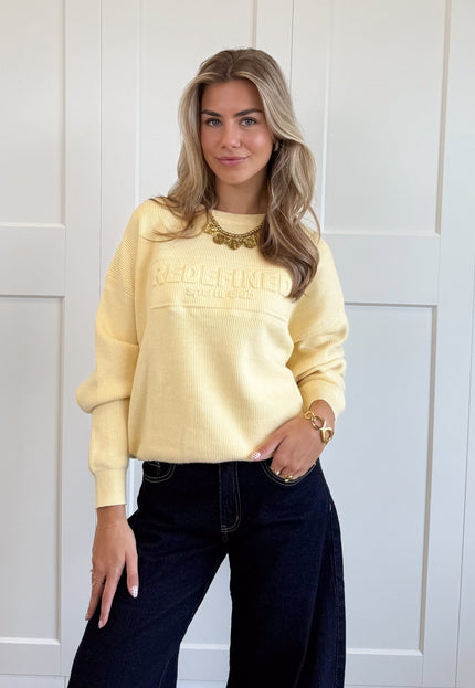 Famous Online Store Trui Maren geel