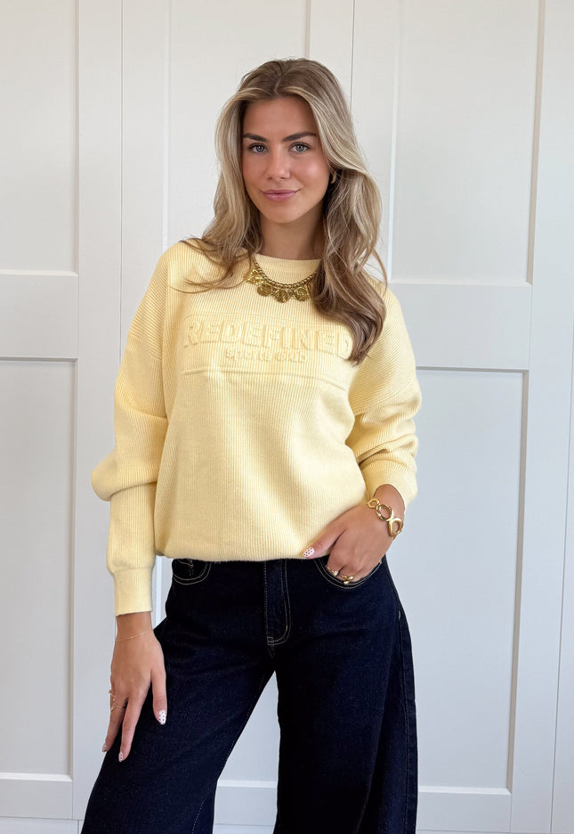 Famous Online Store Trui Maren geel