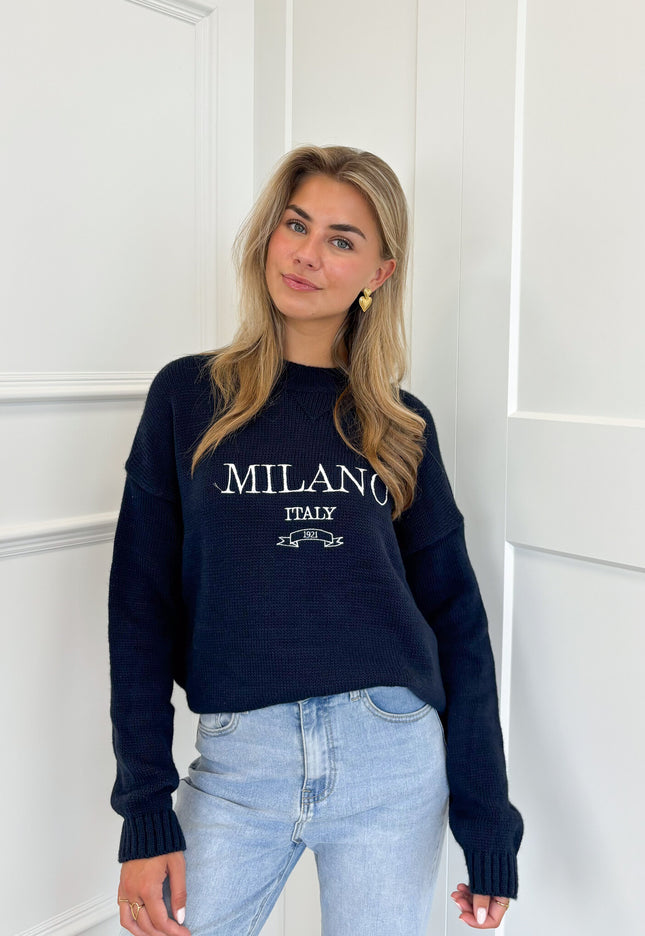 Famous Online Store Trui Milano blauw