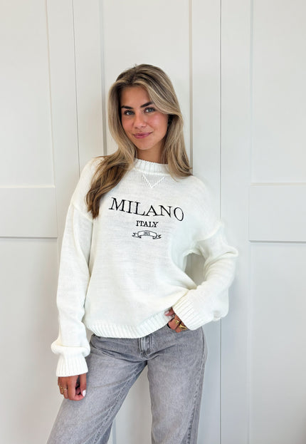 Famous Online Store Trui Milano wit