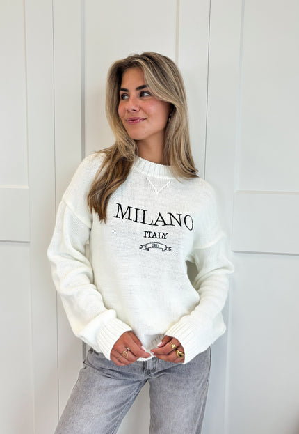 Famous Online Store Trui Milano wit