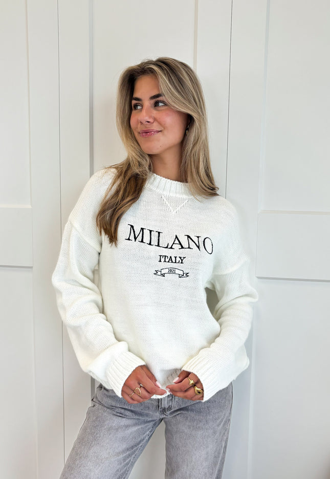 Famous Online Store Trui Milano wit