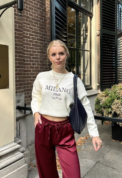 Famous Online Store Trui Milano wit
