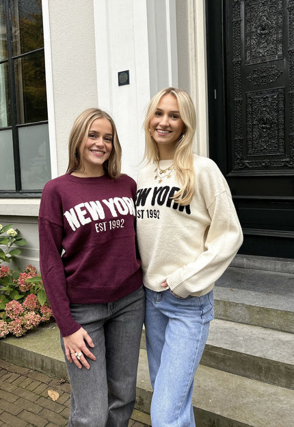 Famous Online Store Trui New York 1992 bordeaux