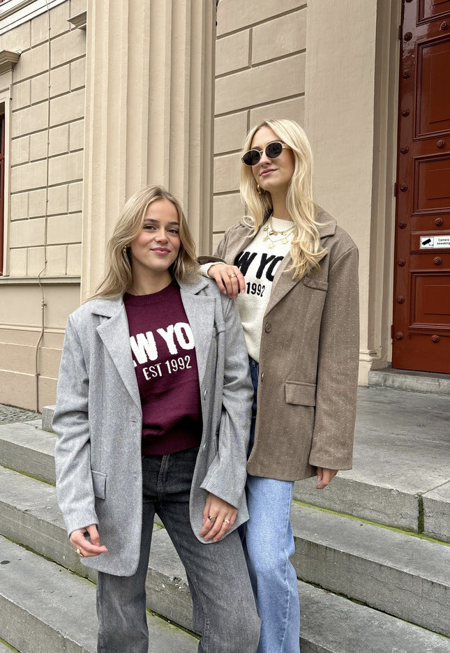 Famous Online Store Trui New York 1992 bordeaux