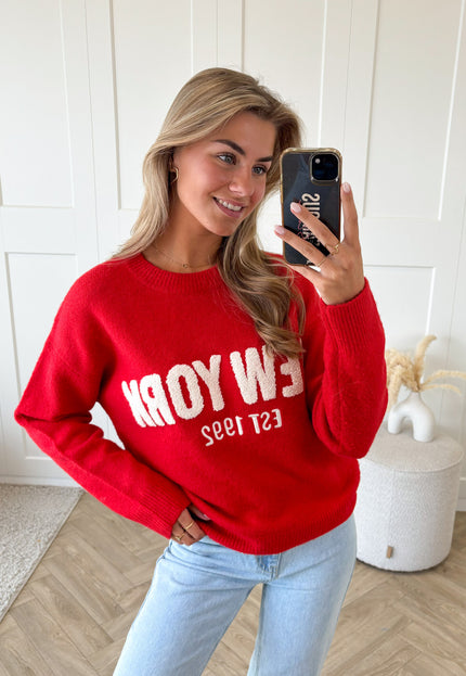 Famous Online Store Trui New York 1992 rood