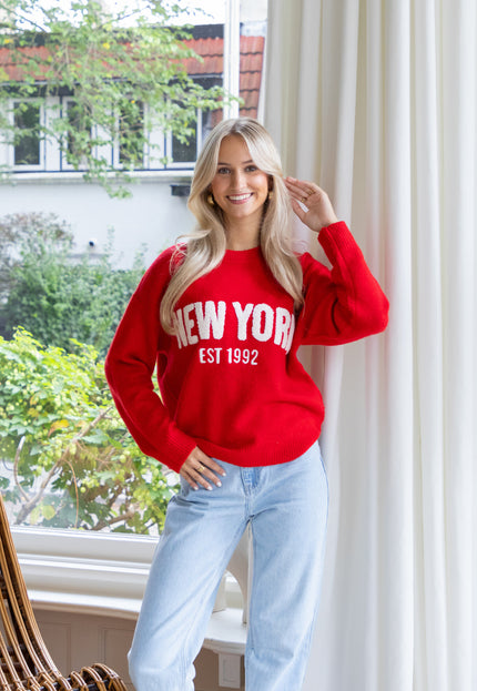 Famous Online Store Trui New York 1992 rood