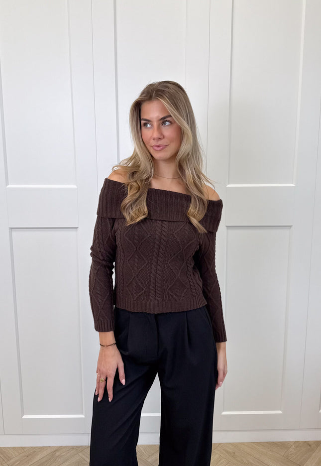 Famous Online Store Trui Noëlle Bruin