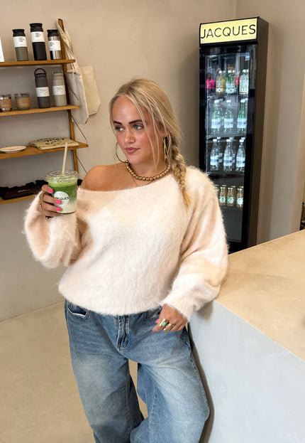 Famous Online Store Trui off shoulder Didi roze
