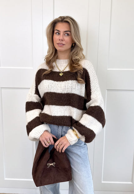 Famous Online Store Trui Rosalie bruin