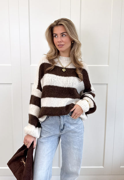 Famous Online Store Trui Rosalie bruin