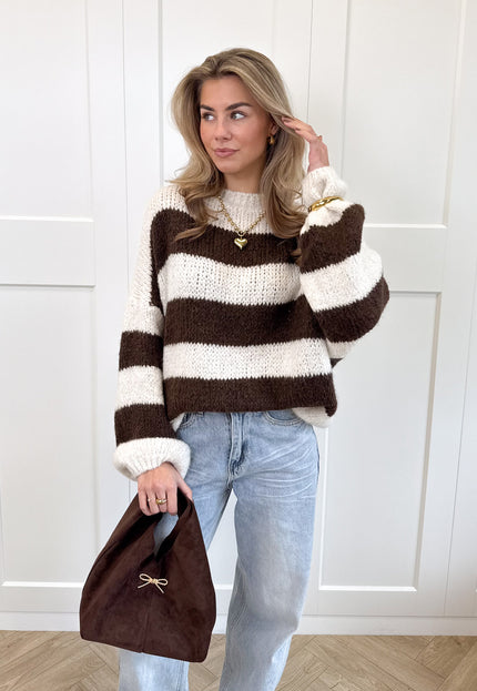 Famous Online Store Trui Rosalie bruin