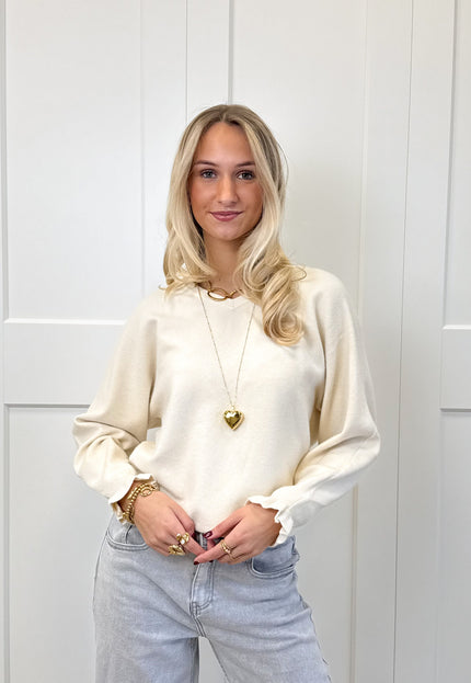 Famous Online Store Trui Sena beige