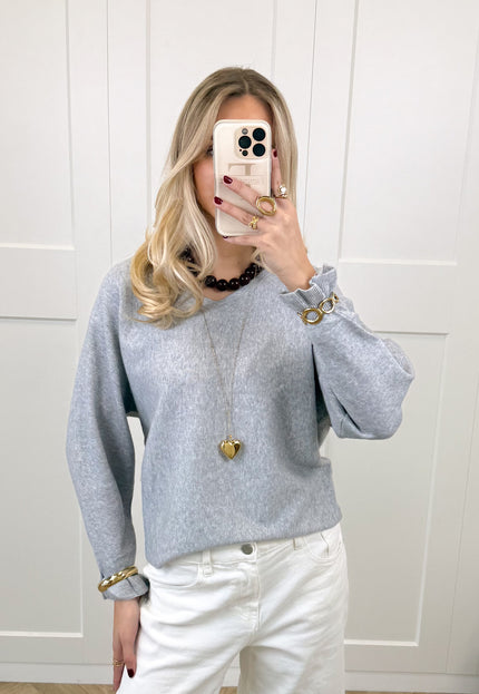 Famous Online Store Trui Sena grijs