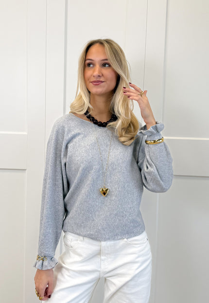 Famous Online Store Trui Sena grijs