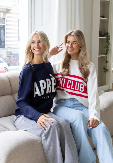 Famous Online Store Trui Ski club wit/rood
