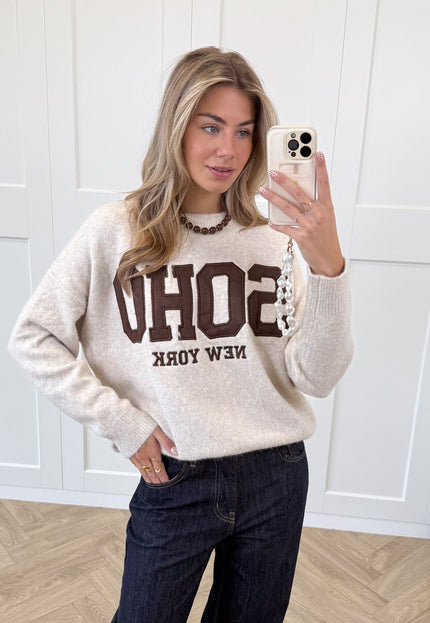 Famous Online Store Trui Soho beige