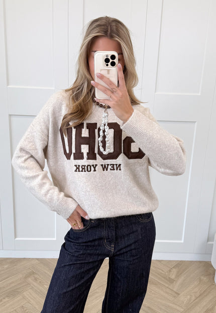Famous Online Store Trui Soho beige