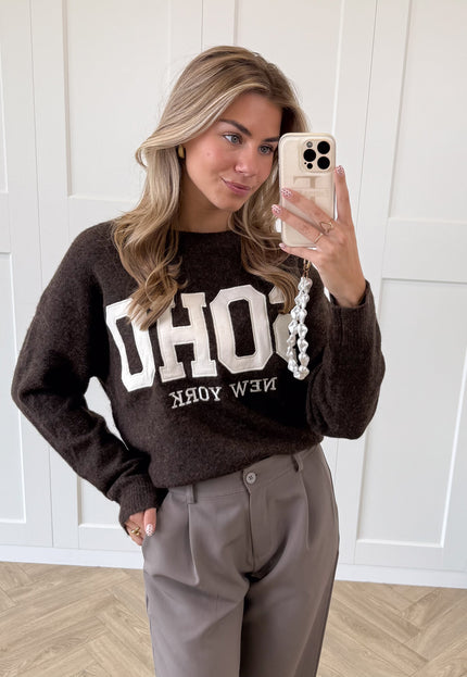 Famous Online Store Trui Soho bruin