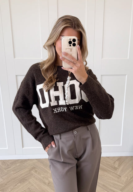Famous Online Store Trui Soho bruin