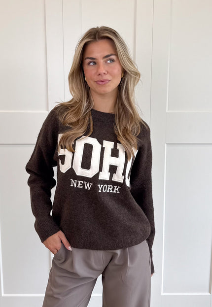 Famous Online Store Trui Soho bruin