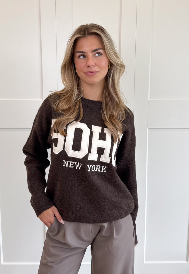 Famous Online Store Trui Soho bruin