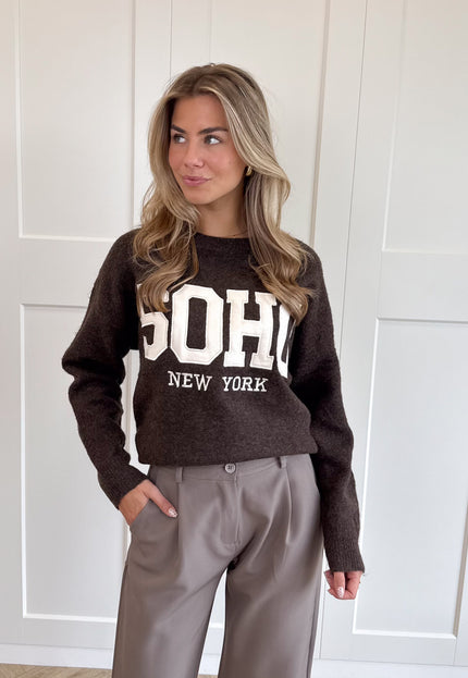 Famous Online Store Trui Soho bruin