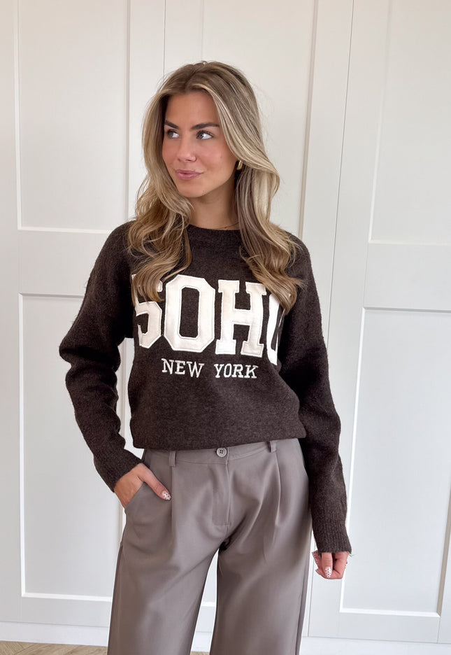 Famous Online Store Trui Soho bruin