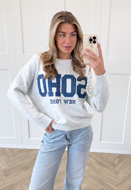 Famous Online Store Trui Soho grijs