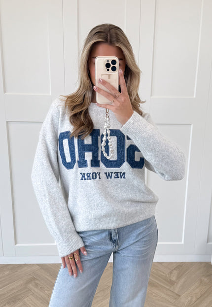 Famous Online Store Trui Soho grijs